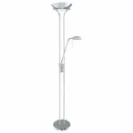 Торшер с подсветкой Arte Lamp Duetto A4329PN-2CC Цвет арматуры хром Цвет плафонов хром от ImperiumLoft