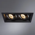 Встраиваемый светильник Arte Lamp Canis A6661PL-2BK от ImperiumLoft