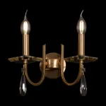 Бра Freya Forte FR1006WL-02G Цвет арматуры золото Цвет плафонов прозрачный от ImperiumLoft