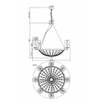 Подвесная люстра Maytoni Pantheon H021PL-08CH