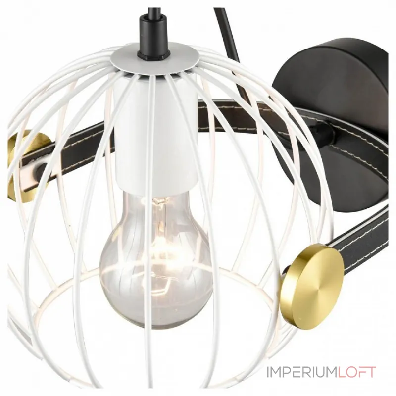Бра Vele Luce Pasquale 654 VL6251W01 Цвет арматуры коричневый Цвет плафонов белый от ImperiumLoft