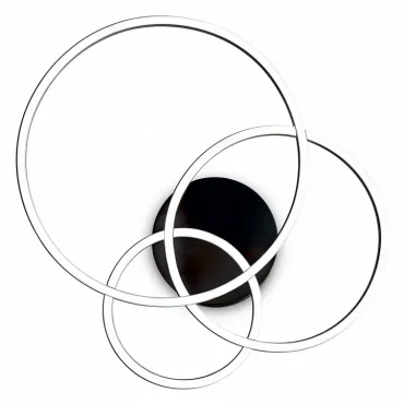 Накладной светильник Ideal Lux Frame FRAME PL CERCHIO NERO Цвет плафонов чёрный Накладной светильник Ideal Lux Frame FRAME PL CERCHIO NERO Цвет плафонов чёрный