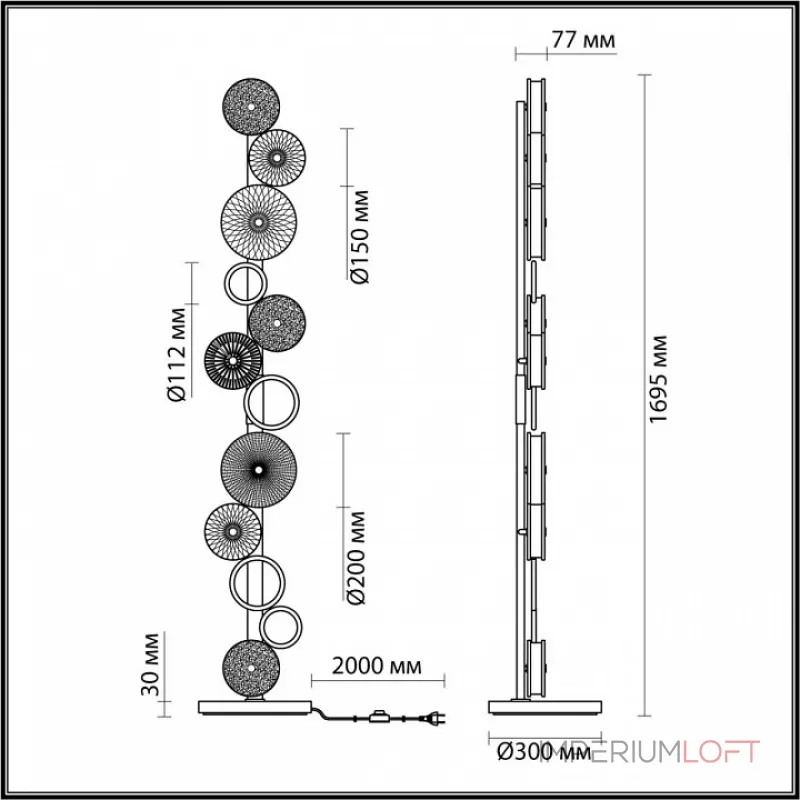 Торшер Odeon Light Caramella 5412/68FL от ImperiumLoft Торшер Odeon Light Caramella 5412/68FL от ImperiumLoft