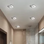 Встраиваемый светильник Novotech Aqua 369884 Цвет арматуры серебро Цвет плафонов прозрачный от ImperiumLoft