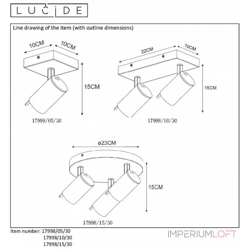 Спот Lucide 17998/05/30 от ImperiumLoft Спот Lucide 17998/05/30 от ImperiumLoft