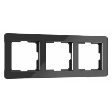 Рамка на 3 поста Werkel Acrylic черный W0032708 Рамка на 3 поста Werkel Acrylic черный W0032708