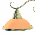 Бра Globo Sassari 6905-1W Цвет арматуры латунь Цвет плафонов янтарный от ImperiumLoft