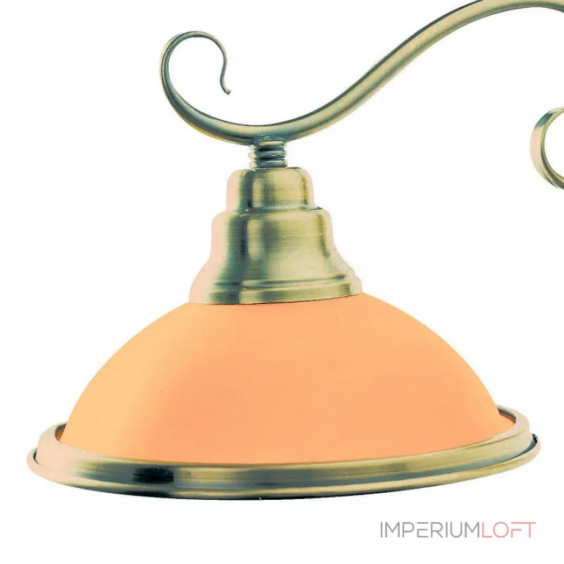 Бра Globo Sassari 6905-1W Цвет арматуры латунь Цвет плафонов янтарный от ImperiumLoft