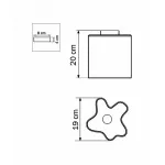 Накладной светильник Lightstar Nubi 802010 Цвет арматуры хром от ImperiumLoft