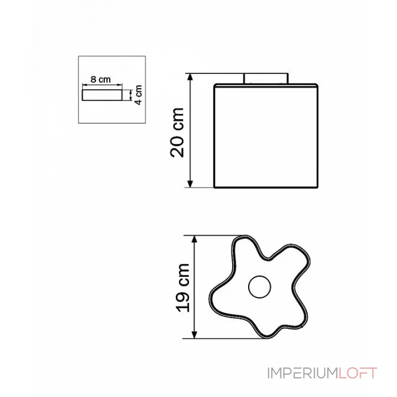 Накладной светильник Lightstar Nubi 802010 Цвет арматуры хром от ImperiumLoft