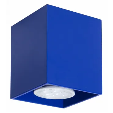 Накладной светильник TopDecor Tubo 8 SQ Tubo8 SQ P1 19 Цвет арматуры синий Накладной светильник TopDecor Tubo 8 SQ Tubo8 SQ P1 19 Цвет арматуры синий