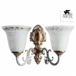 Бра Arte Lamp Delizia A1032AP-2WG Цвет арматуры золото Цвет плафонов белый от ImperiumLoft