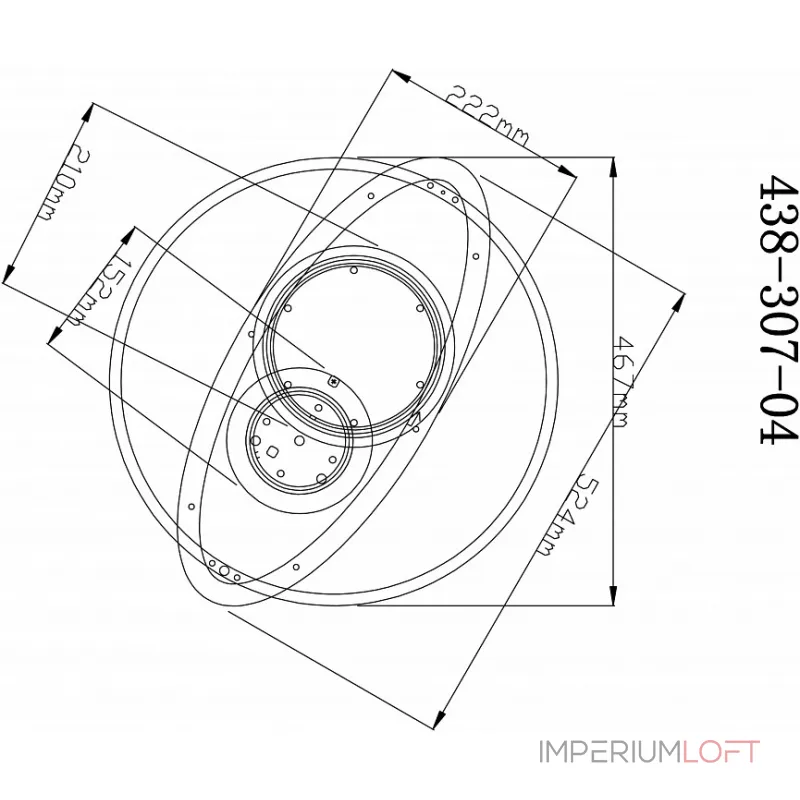 Потолочная люстра Velante 438 438-307-04