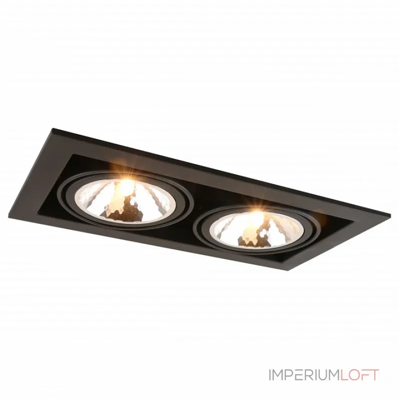Встраиваемый светильник Arte Lamp Cardani A5949PL-2BK Цвет арматуры черный от ImperiumLoft Встраиваемый светильник Arte Lamp Cardani A5949PL-2BK Цвет арматуры черный от ImperiumLoft