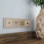 Накладка для розетки Ethernet RJ-45 Werkel Шампань a050852 от ImperiumLoft