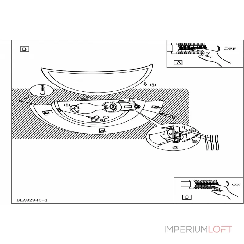 Накладной светильник Eglo ПРОМО Planet 1 83154 Цвет арматуры белый от ImperiumLoft