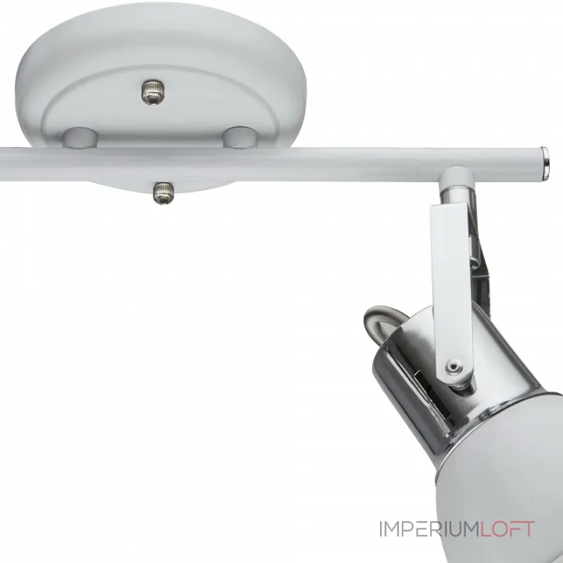 Спот Arte Lamp 1677 A1677PL-2WH Цвет арматуры хром Цвет плафонов белый от ImperiumLoft