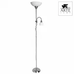 Торшер с подсветкой Arte Lamp Duetto A9569PN-2SS Цвет арматуры серебро Цвет плафонов белый от ImperiumLoft