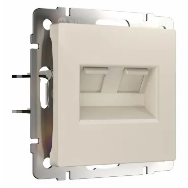 Розетка Ethernet RJ-45 без рамки Werkel айвори матовые W1181162