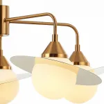 Люстра на штанге Stilfort Saturn 2125/03/05P Цвет плафонов белый Цвет арматуры золото от ImperiumLoft