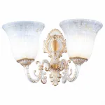 Бра Arte Lamp Delizia A1032AP-2WG Цвет арматуры золото Цвет плафонов белый от ImperiumLoft