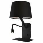 Бра с подсветкой Omnilux Talocci OML-62811-02 Цвет плафонов черный Цвет арматуры черный от ImperiumLoft