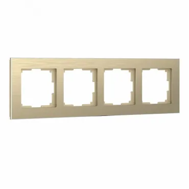 Рамка на 4 поста Werkel W0041711 (шампань) Цвет арматуры кремовый