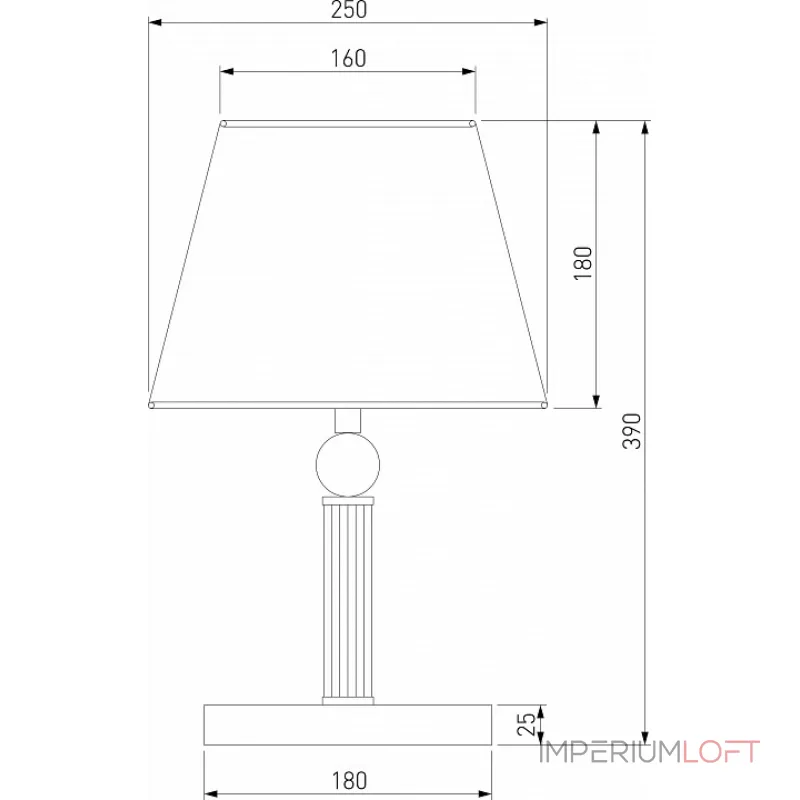 Настольная лампа декоративная Eurosvet Conso 01145/1 хром от ImperiumLoft
