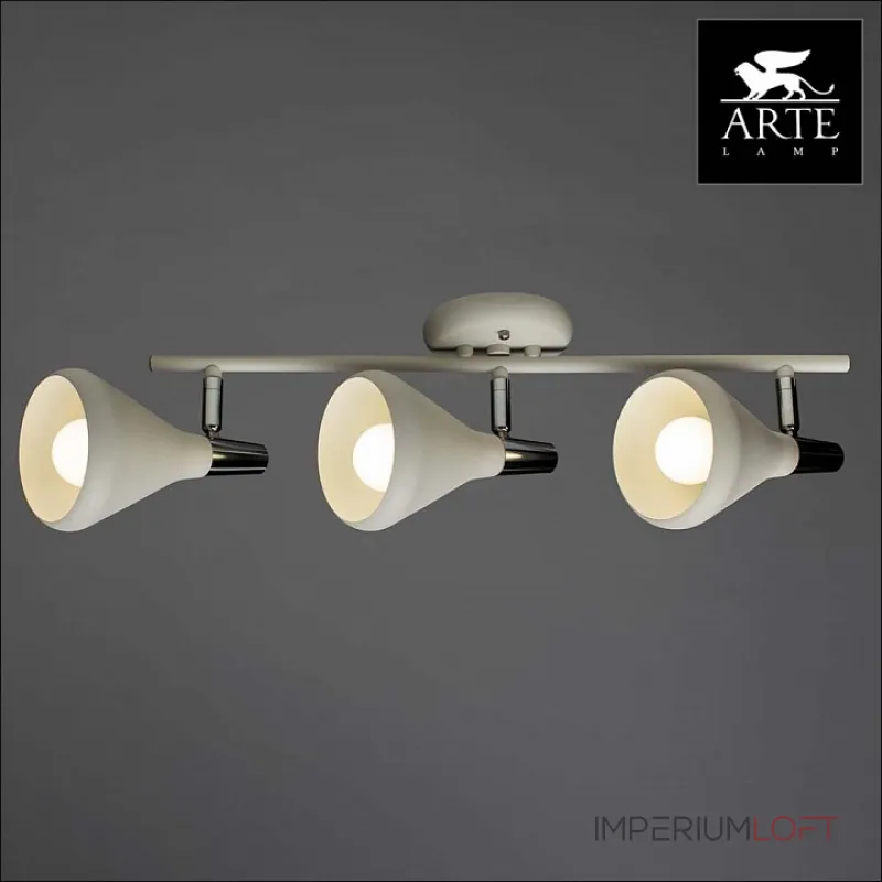 Спот Arte Lamp Ciclone A9154PL-3WH Цвет арматуры хром Цвет плафонов белый от ImperiumLoft Спот Arte Lamp Ciclone A9154PL-3WH Цвет арматуры хром Цвет плафонов белый от ImperiumLoft