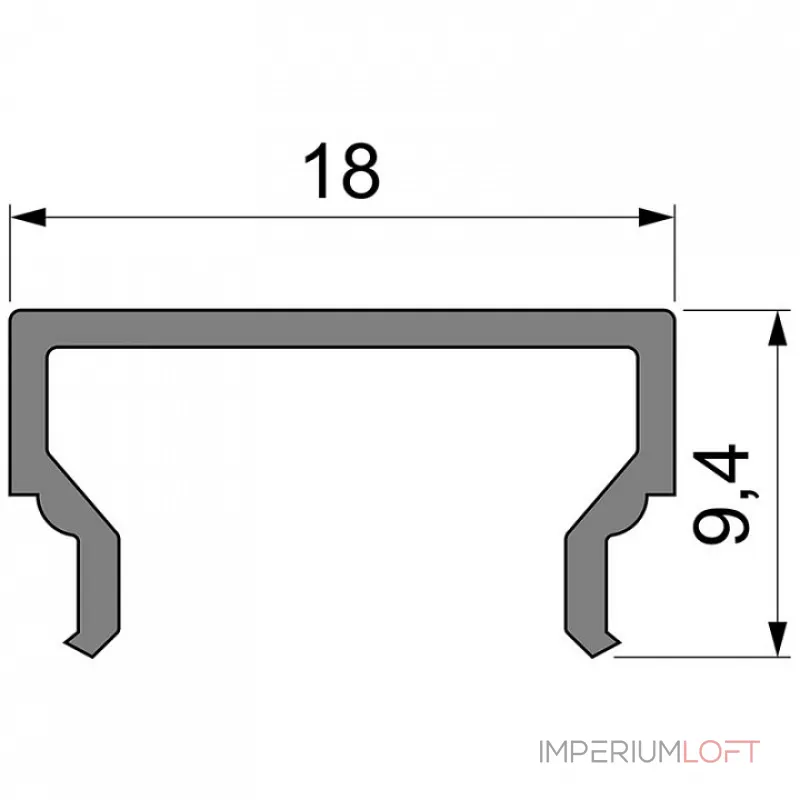 Профиль накладной Deko-Light H-01-12 984025 от ImperiumLoft Профиль накладной Deko-Light H-01-12 984025 от ImperiumLoft