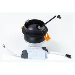 Встраиваемый светильник Arte Lamp Deneb A7249PL-1BK Цвет арматуры Черный Цвет плафонов Серый от ImperiumLoft