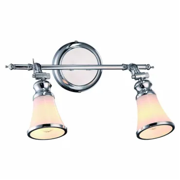 Спот Arte Lamp Vento A9231AP-2CC Цвет арматуры хром Цвет плафонов белый Спот Arte Lamp Vento A9231AP-2CC Цвет арматуры хром Цвет плафонов белый