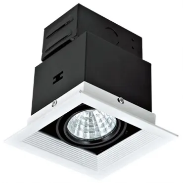 Встраиваемый светильник Ideal Lux Opzione OPZIONE 535.1-5W-WT/BK Цвет арматуры черно-белый Цвет плафонов белый Встраиваемый светильник Ideal Lux Opzione OPZIONE 535.1-5W-WT/BK Цвет арматуры черно-белый Цвет плафонов белый