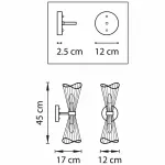 Бра Lightstar Zeta 728623 Цвет арматуры золото Цвет плафонов золото от ImperiumLoft
