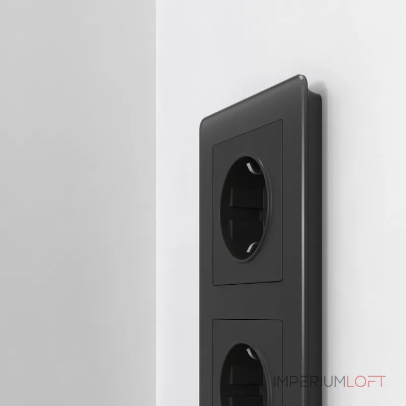 Рамка на 3 поста Werkel Acrylic черный W0032708 от ImperiumLoft