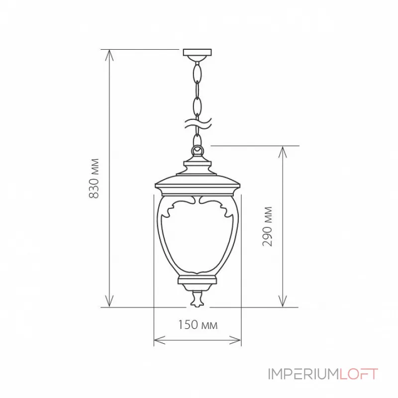 Подвесной светильник Elektrostandard Andromeda Andromeda H (GLYF-8024H) черное золото от ImperiumLoft