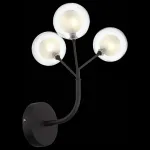 Бра ST-Luce Demele SL376.401.03 Цвет арматуры черный Цвет плафонов белый от ImperiumLoft