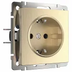 Розетка двойная с заземлением без рамки Werkel W117 8 W1171010 от ImperiumLoft