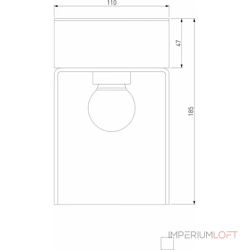 Накладной светильник Elektrostandard Atrani 35085/F от ImperiumLoft