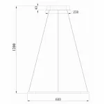 Подвесной светильник Donolux 111024 S111024/1SQ 45W Black Out