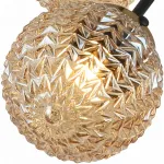 Люстра на штанге Stilfort Sinus 2140/06/06P Цвет плафонов кремовый Цвет арматуры черный от ImperiumLoft