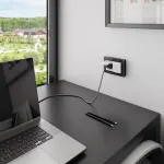 Розетка двойная влагозащищенная с заземлением и шторками с крышкой Werkel белые W1172201 от ImperiumLoft