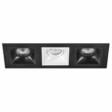 Встраиваемый светильник Lightstar Domino D537070607 цвет арматуры черно-белый