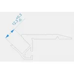 Профиль накладной  Deko-Light AL-01-10 970503 Цвет арматуры серебро от ImperiumLoft