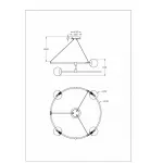 Подвесная люстра Maytoni MOD317PL-04G