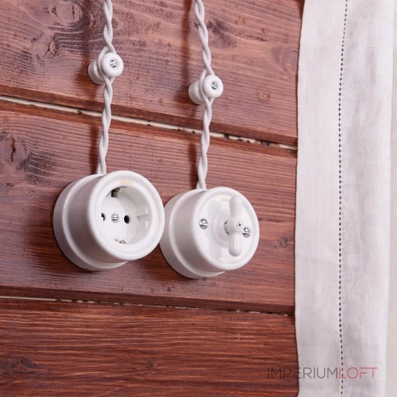 Провод электрический Werkel белый Ретро W6452601 от ImperiumLoft