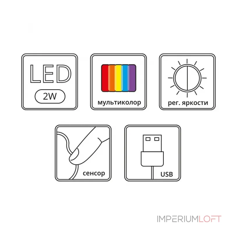 Настольная лампа-ночник Arte Lamp Tilly A7372LT-1WH Цвет арматуры белый от ImperiumLoft