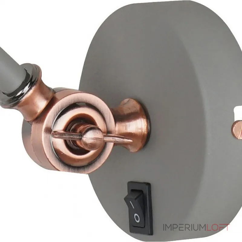 Бра Arte Lamp Braccio A2054AP-1GY Цвет арматуры хром Цвет плафонов хром от ImperiumLoft