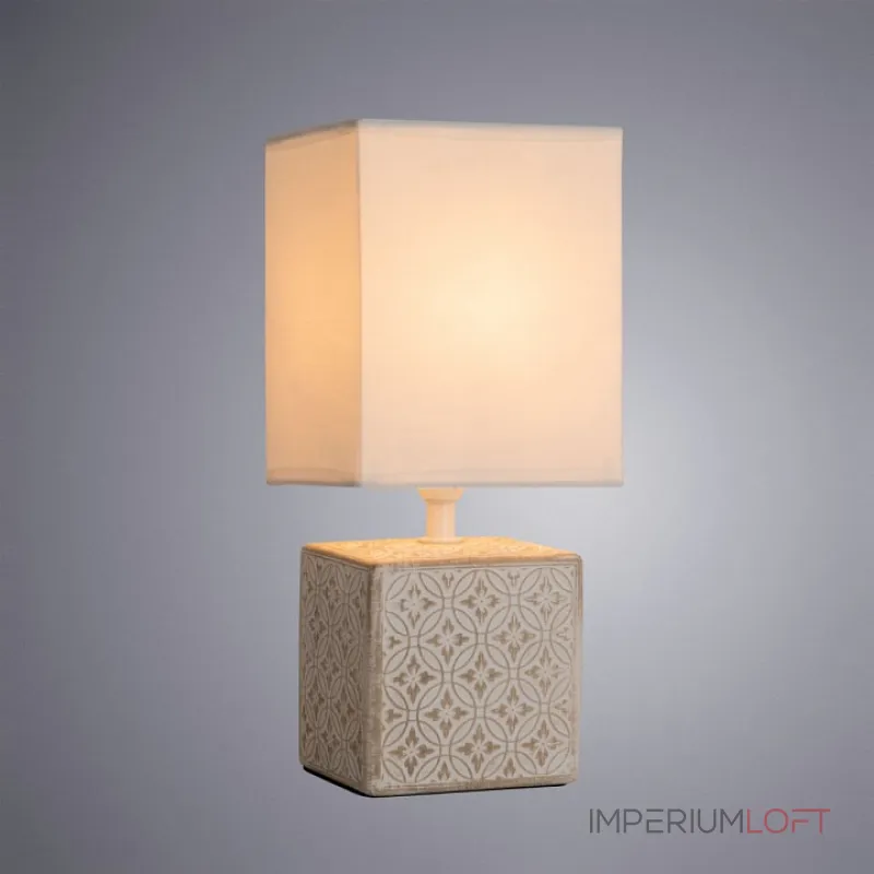 Настольная лампа декоративная Arte Lamp Fiori A4429LT-1WA Цвет плафонов белый Цвет арматуры белый от ImperiumLoft