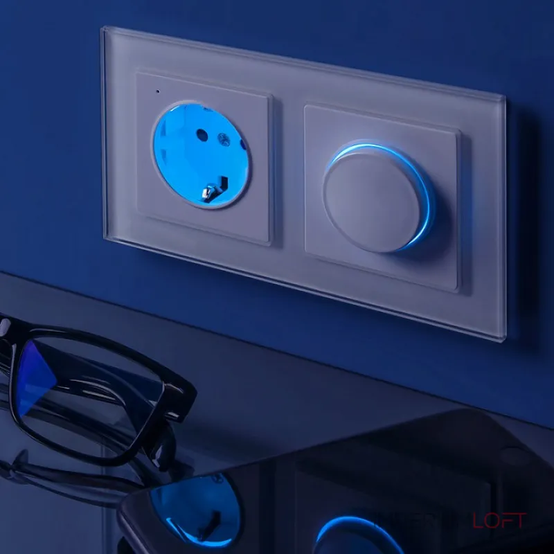 Диммер с подсветкой без рамки Werkel белый W1142101 от ImperiumLoft Диммер с подсветкой без рамки Werkel белый W1142101 от ImperiumLoft